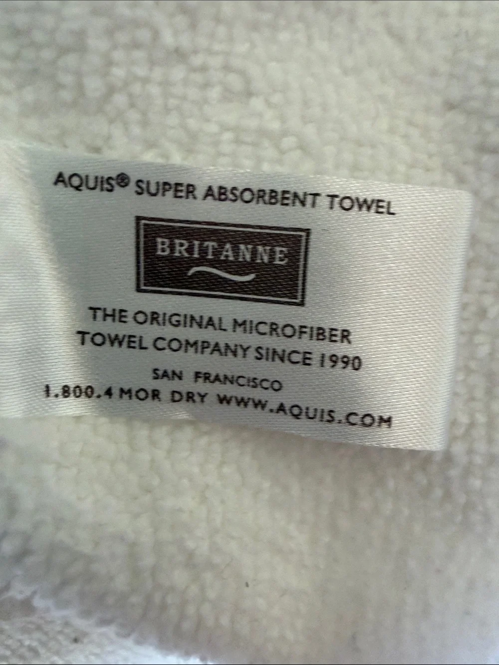 White Plush Microfiber Towel
